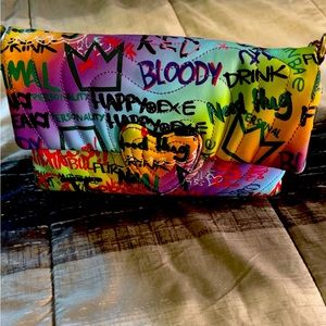 Vegan Graffiti Hand/ Shoulder Bag